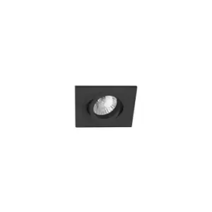 Faro Barcelona - Faro Rad - Tiltable Black recessed Downlight Square GU10