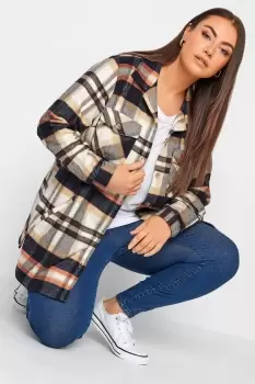 Image of Check Print Shacket