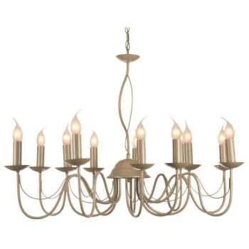 image of Linea Verdace Lighting - Linea Verdace Long Island Multi Arm Chandeliers Beach Ivory