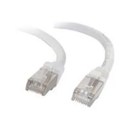 Image of C2G 5m Cat6a Booted Shielded (SSTP) Network Patch Cable White
