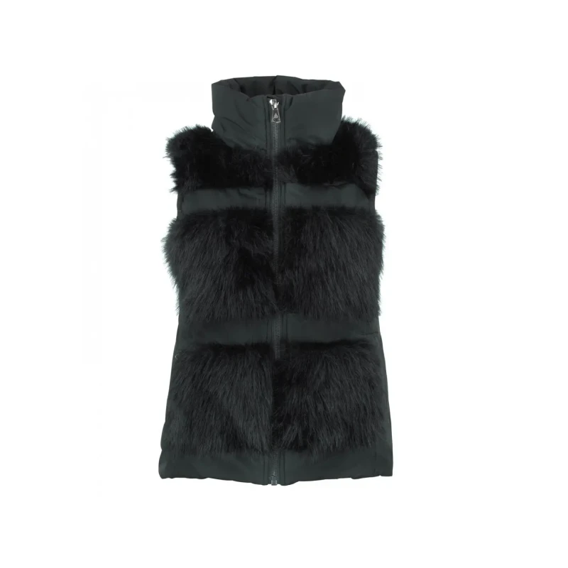 Image of Womens sleeveless fur jacket Peak Mountain Noir Female L