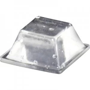 Image of Foot self adhesive square Transparent L x W x H 12.6 x 12.6 x 5.7mm
