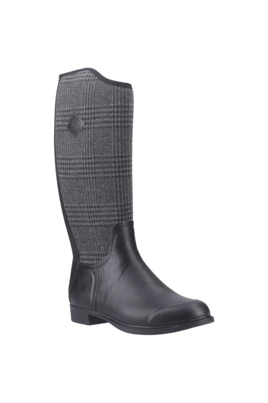 Image of Muck Boots Womens Derby Tall in Black Size: 4 Black Female 4