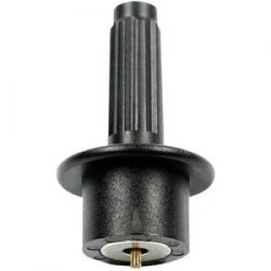 Image of Two way adapter Spring loaded contact pin 4mm socketBlackStaeubliMSASHZ CATIV1 pcs