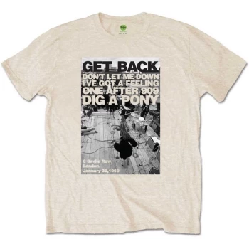 Image of The Beatles - Rooftop Shot Unisex Large T-Shirt - White