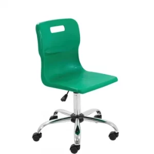 TC Office Titan Swivel Senior Chair with Castors 435-525mm, Green