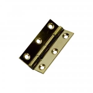 image of Wickes Butt Hinge - Solid Brass 51mm Pack of 2