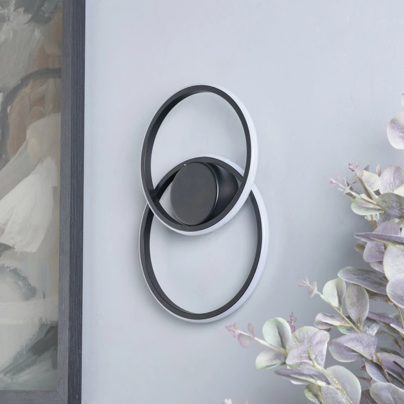 Image of BHS BHS Eye Metal LED Wall Light - Black