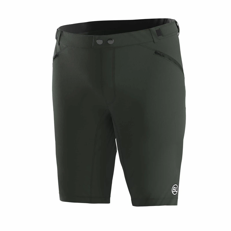 Image of Bicycle Line Womens IMOLA S2 Baggy Knee Length Zip Pockets MTB Shorts Dark Green female 8 (XS)