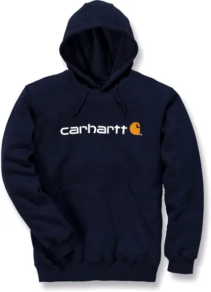 Image of Carhartt Signature Logo, hoody , color: Dark Blue , size: XS