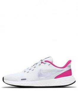 Image of Nike Junior Revolution 5, Grey, Size 4