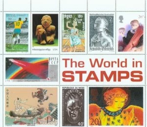 Image of The World in Stamps by Laurent Lemerle Hardback
