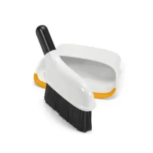 image of OXO Softworks Compact Mini Dustpan and Brush, 16x18x4.6cm