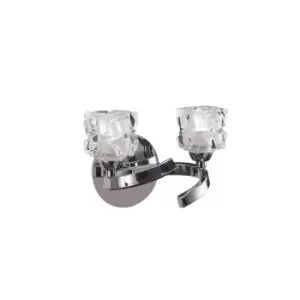 Image of Ice Wall Lamp 2 Light G9 Polished Chrome