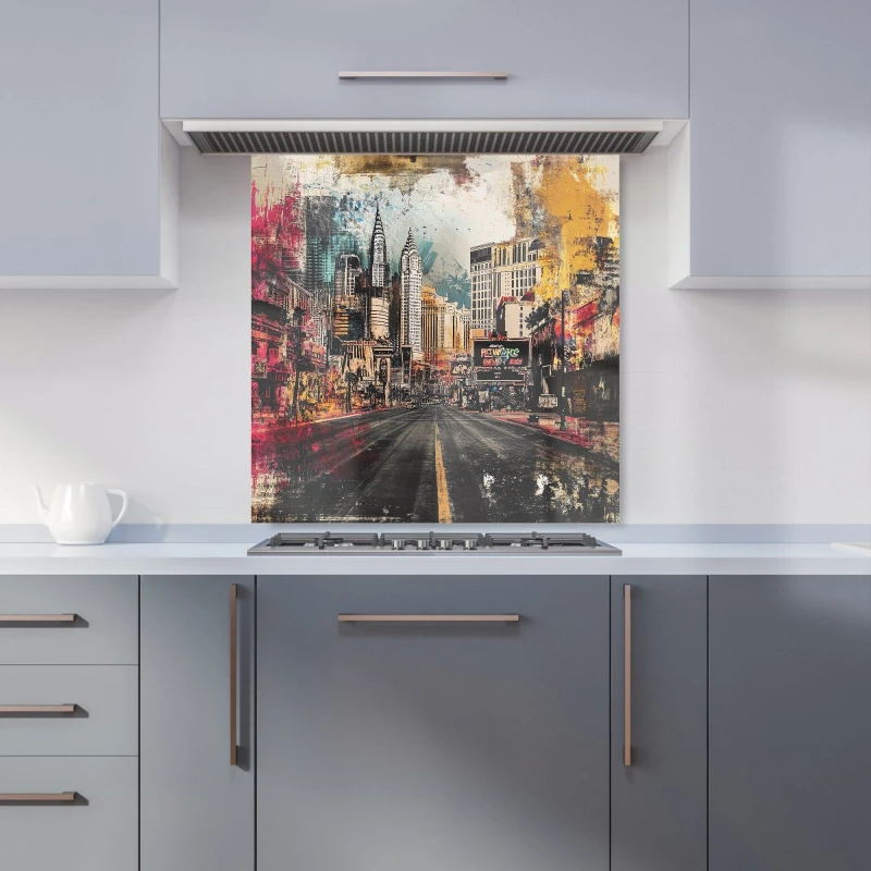 Image of Designer Kitchen Splashbacks Jasper Reed: 00008 Kitchen Splashback Size: 600mm x 750mm Multicolor Unisex 600mm x 750mm