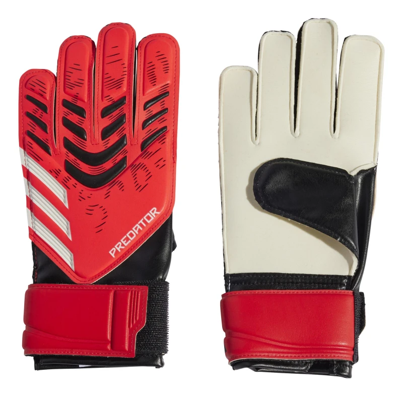 Image of adidas Predator Training Goalkeeper Gloves Juniors Red/Black unisex 7