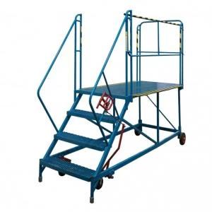 Image of Fort Easy Slope Platform Steps Powder Coated 3 Tread MS9103M