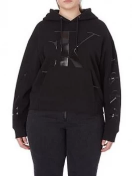 image of Calvin Klein Jeans Plus Ck Eco Hoodie - Black