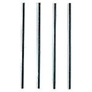 Image of Viking Letter Tray Risers Metal Silver 11.5cm 4 Pieces