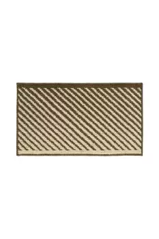 image of Stellar Machine Washable Latex Backed Doormat, 40x70cm, Brown