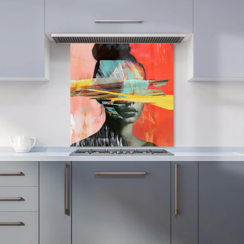 Image of Designer Kitchen Splashbacks Calista Vale: 00001 Kitchen Splashback Size: 600mm x 750mm Multicolor Unisex 600mm x 750mm