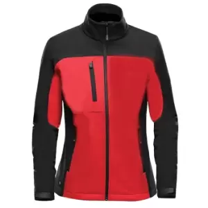 image of Stormtech Womens/Ladies Cascades Soft Shell Jacket (M) (Bright Red/Black)