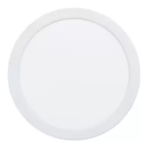 Image of Wall / Ceiling Flush Downlight 216mm White Round Spotlight 16.5W 4000K LED