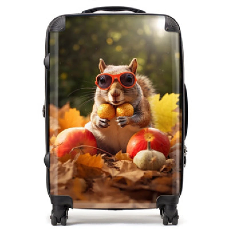 Image of Warren Reed Designer Nuts For Winter Suitcase - Medium