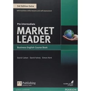 image of Market Leader 3rd Edition Extra Pre-Intermediate Coursebook with DVD-ROM Pack Mixed media product 2016