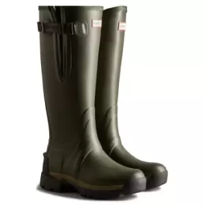 Image of Hunter Womens Balmoral Adjustable Tech Sole Wellington Boots Dark Olive 4 (EU37)