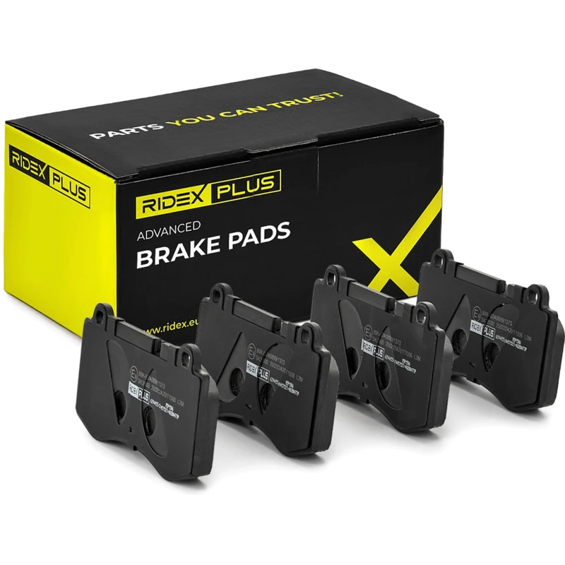 Image of RIDEX PLUS 402B0477P Brake pad set prepared for wear warning indicator Brake Pad Set,disc brake (402)