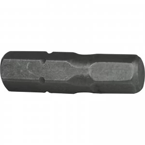 Image of Faithfull Hexagon S2 Grade Steel Screwdriver Bits Hex 3mm 25mm Pack of 3