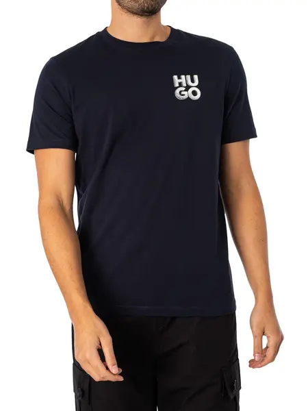 image of HUGO Detzington241 Logo Cotton T-Shirt - XL