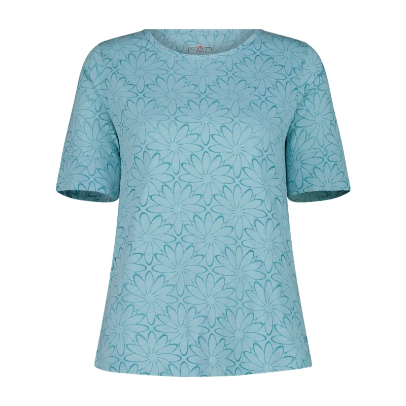 Image of CMP Womens printed T-Shirt CMP Bleu Female 2XS