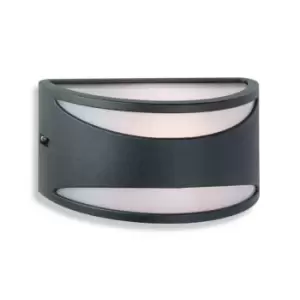 image of Meridian 1 Light Wall Light - 60W Black IP65, E27