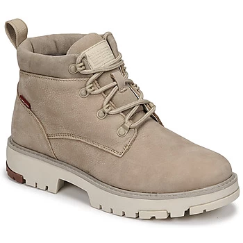 image of Levis SOLVI ANKLE womens Mid Boots in Beige