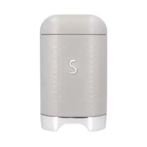 Image of Textured Geo Metal Sugar Canister
