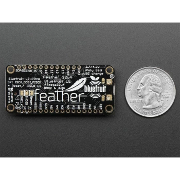 image of 2829 Feather 32u4 Arduino Compatible Bluefruit LE BLE - Adafruit