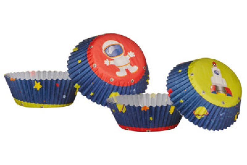 Image of Premier Housewares Rocket 60Pcs Medium Cupcake Cases Multi