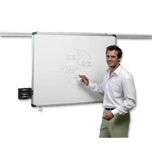 image of Nobo 1800mm Pro Rail Drywipe Board Magnetic Aluminium Trim