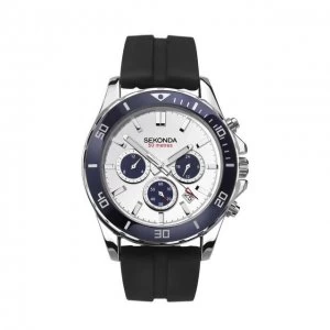 image of Sekonda Silver And Black Sports Watch - 1708