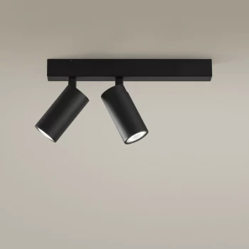 Image of Leds-c4 Lighting - LEDS C4 Simply 2 bodies Twin Spotlight Metallic Black GU10 7W