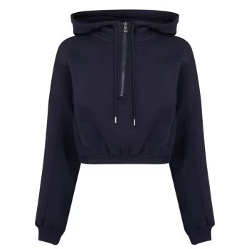 image of True Religion Zip Cinched Hoodie - Blue