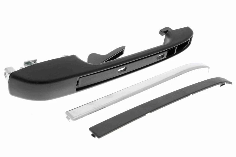 Image of VAICO V10-6147 Door Handle Right Rear, black, without key, Original VAICO Quality Door Handle (1373)