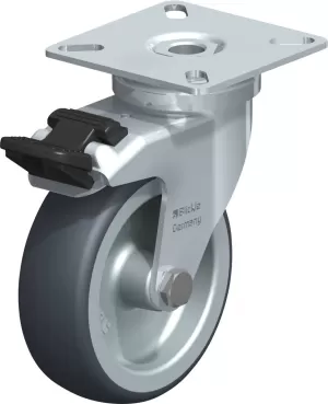 image of Blickle 309898 Device swivel castor 70 mm with locking device Type misc. Swivel