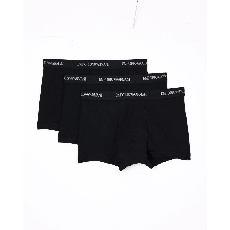 Image of Emporio Armani 3 PACK TRUNK AF14132 mens Boxer shorts in Black
