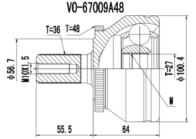 Image of PROCARO 77-VO-030 CV Joint Joint Kit,drive shaft (5)