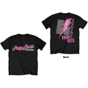 Image of Roxy Music - For Your Pleasure Tour Unisex Large T-Shirt - Black