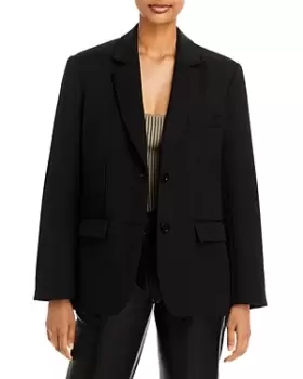 image of Anine Bing Classic Wool Blazer