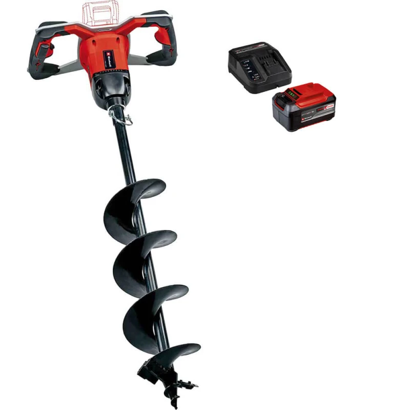 Image of Einhell Professional GP-EA 18/150 Li BL 18v Cordless Brushless Earth Drill Auger GP-EA 18/150 Li BL Batteries: 1 x 5.2ah Li-ion